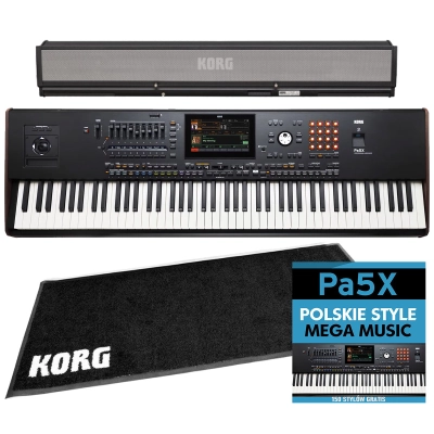 KORG PA5X 88 + głośnik PAAS mk2 + STYLE